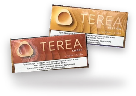 TEREA Amber and Yellow packs