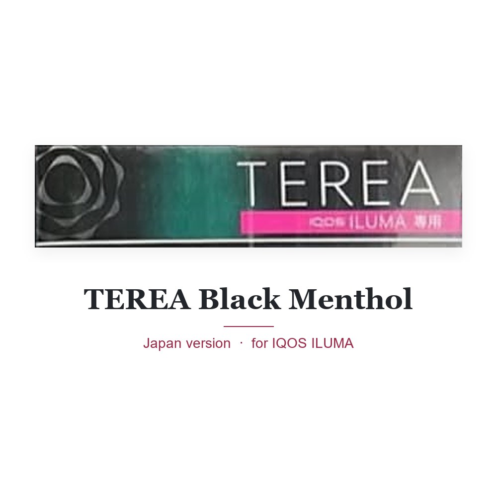TEREA Black Menthol Japan pack for IQOS ILUMA
